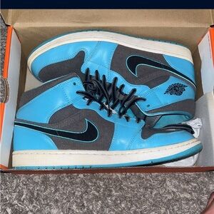 Nike Air Jordan 1 One Mid Gamma Blue/Grey Men’s Size 11